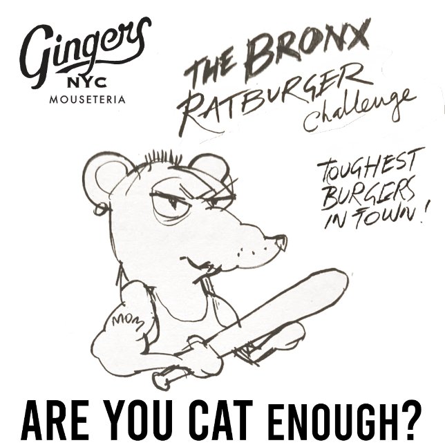 Ginger’s NYC Mouseteria "猫として十分ですか？" ボウル (クリエイターアップロード済み)