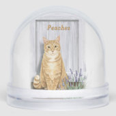 Ginger Tabby Cat at Lavender Door Personalized (正面)