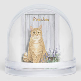 Ginger Tabby Cat at Lavender Door Personalized