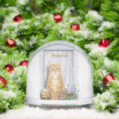 Ginger Tabby Cat at Lavender Door Personalized (クリスマス)