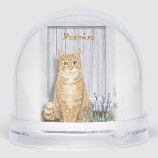 Ginger Tabby Cat at Lavender Door Personalized (裏面)