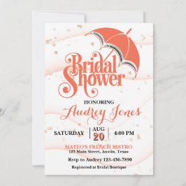 Ginger Umbrella Bridal Shower Invitation 招待状