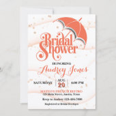 Ginger Umbrella Bridal Shower Invitation 招待状 (正面)