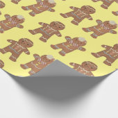 GingerBreadキッズクリスマス ラッピングペーパー (角)