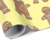 GingerBreadキッズクリスマス ラッピングペーパー (ロールコーナー)