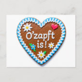 Gingerbreadハートとオクトーバーフェスト応答 シーズンポストカード (正面)