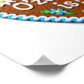 Gingerbreadハートとオクトーバーフェスト応答 ポスター (角)