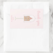 Gingerbreadパーティーありがとう長方形シール 長方形シール (バッグ)