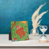 GINGERBREAD子猫5.5x5.5インチプラーク+ Easel フォトプラーク (インサイチュ)