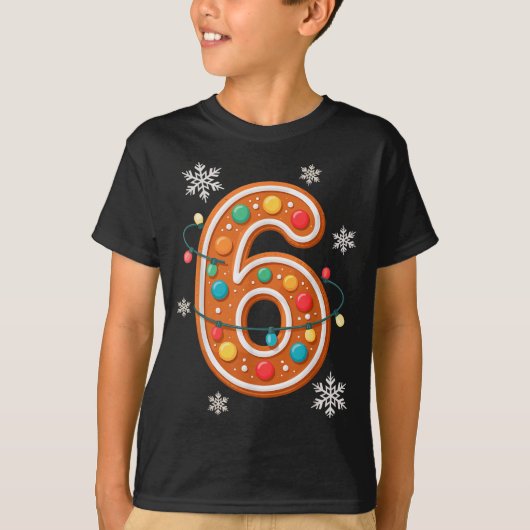 Gingerbread 6 7 Meme Christmas Matching Couple Boy Tシャツ (正面)