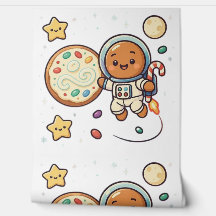 Gingerbread Astronaut Christmas Cute Space Decor