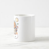 Gingerbread Astronaut Christmas Holiday Cute Space コーヒーマグカップ (中央)