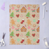 Gingerbread Baby Christmas Girft Wrapping Paper 薄葉紙 (クラフト)