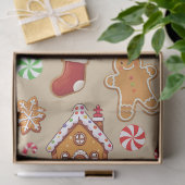 Gingerbread Baby Christmas Girft Wrapping Paper 薄葉紙 (ギフト)