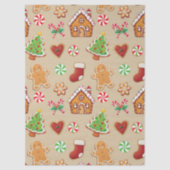 Gingerbread Baby Christmas Girft Wrapping Paper 薄葉紙 (正面)