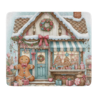 Gingerbread Bakery House Cutting Board カッティングボード