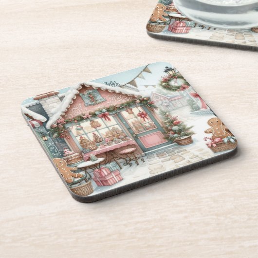 Gingerbread Bakery House Shop コースター (左側)