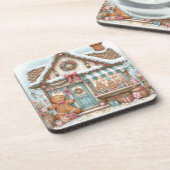 Gingerbread Bakery House Shop beverage coaster コースター (左側)