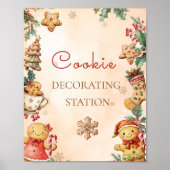 Gingerbread Birthday Cookie Decorating Station  ポスター (正面)