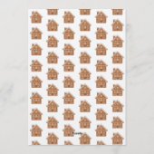 Gingerbread birthday decorating party 招待状 (裏面)