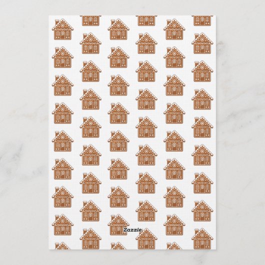 Gingerbread birthday decorating party 招待状 (裏面)