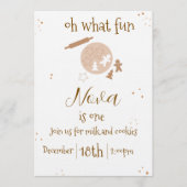 gingerbread birthday invitation 招待状 (正面)