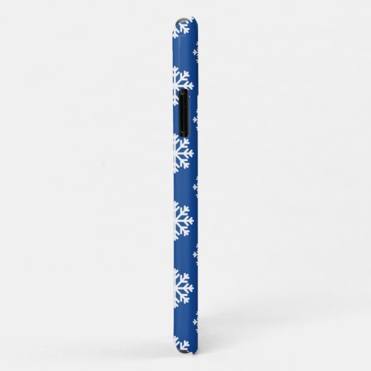 Gingerbread - Blue Snowflakes Pattern - Merry Xmas Case-Mate iPhoneケース (裏面/右)