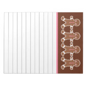 Gingerbread Boyメモ帳 ノートパッド (正面)