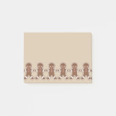 Gingerbread Boys Post It Notes ポストイット (正面)