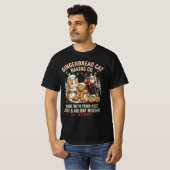 Gingerbread Cat Baking Co Purrfect Spice Christmas Tシャツ (正面フル)