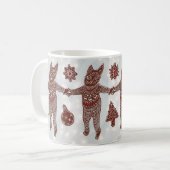 Gingerbread Cat &  Cookies, Christmas 2025 Mug コーヒーマグカップ (正面左)
