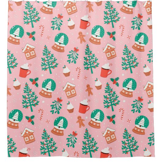 Gingerbread Christmas  シャワーカーテン (正面)