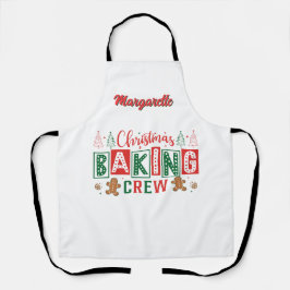 Gingerbread Christmas Baking Crew Personalized  エプロン