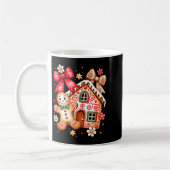 Gingerbread Christmas Bow Christmas House Retro Co コーヒーマグカップ (左)