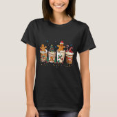 Gingerbread Christmas Coffee Cute Sweet Winter Hol Tシャツ (正面)