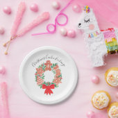 Gingerbread Christmas Cookie Exchange Party ペーパープレート (パーティー)