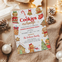 Gingerbread Christmas Cookie Exchange Party