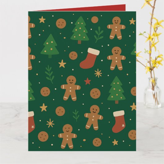 Gingerbread Christmas Fun カード (黄色い花)