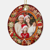 & Gingerbread Christmas I Custom Holiday Keepsake セラミックオーナメント (左)