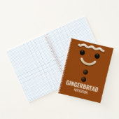 Gingerbread Christmas Notebook Cover – Graph Paper ノートブック (内部)
