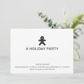 Gingerbread Christmas Party Invitation 招待状 (スタンド正面)
