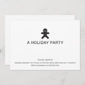 Gingerbread Christmas Party Invitation 招待状 (正面/裏面)
