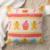 Gingerbread Christmas Pillow クッション (ブランケット)