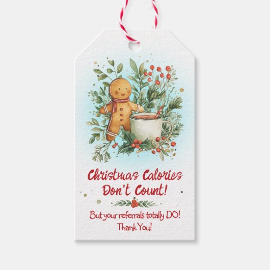 Gingerbread Christmas Pop-By ギフトタグ (正面)