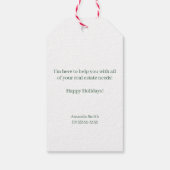 Gingerbread Christmas Pop-By ギフトタグ (裏面)