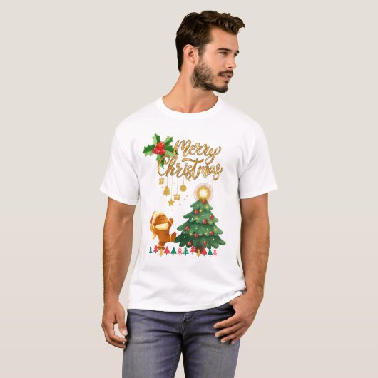 Gingerbread Christmas Tree Holiday Shirt Tシャツ (正面フル)