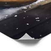 Gingerbread Christmas Wall Art, Cozy Coffee Lover  ポスター (角)