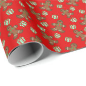 Gingerbread  Christmas Wrapping Paper ラッピングペーパー (ロールコーナー)