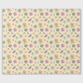 Gingerbread Christmas Wrapping Paper ラッピングペーパー (フラット)