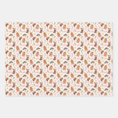 Gingerbread Christmas Wrapping Paper Sheets ラッピングペーパーシート (正面3)